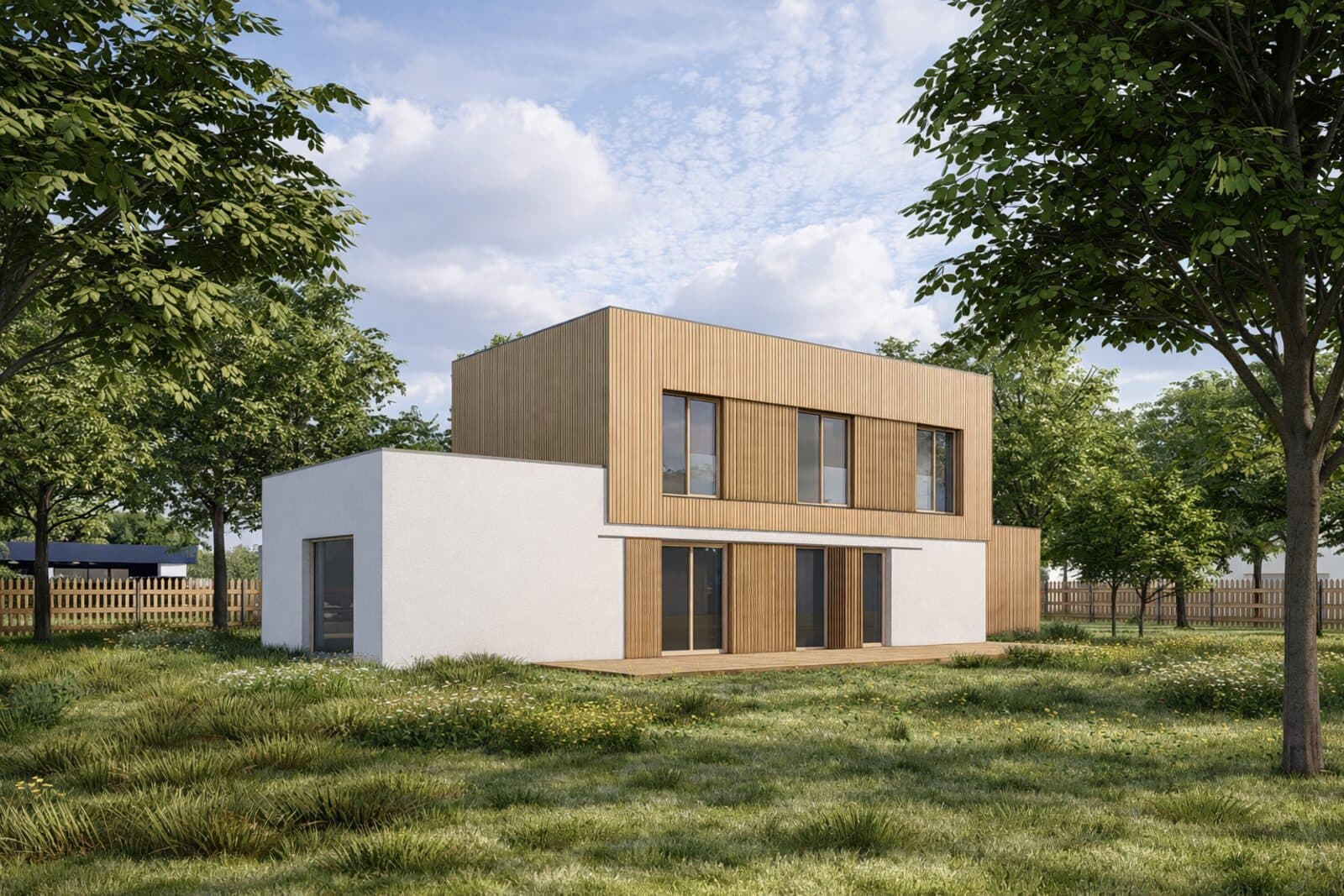 Dům s plochou střechou B0